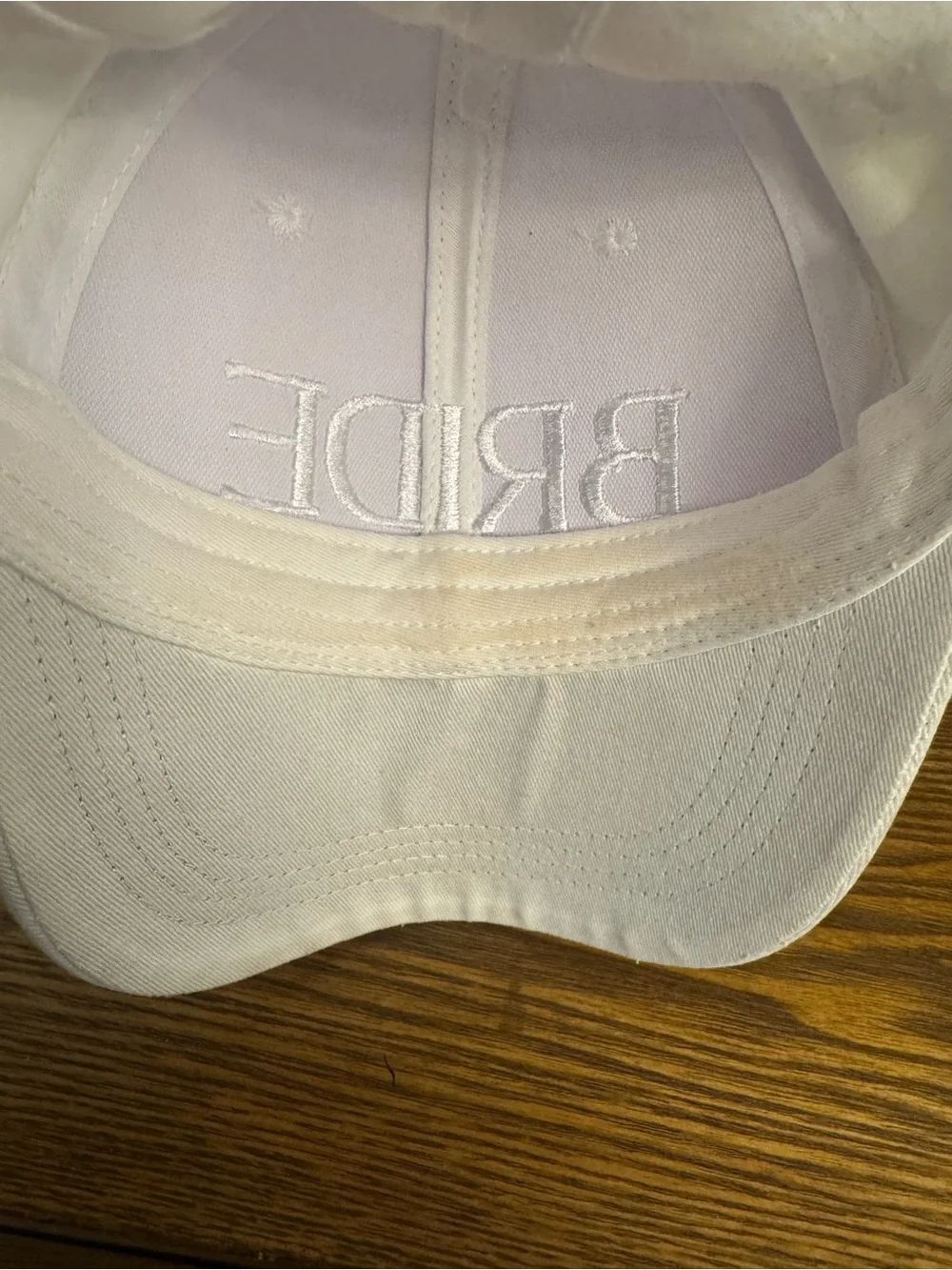 Miss To Mrs Bride&Wifey Embroidered Baseball Cap Hat Set Bundle White Ivory GUC
